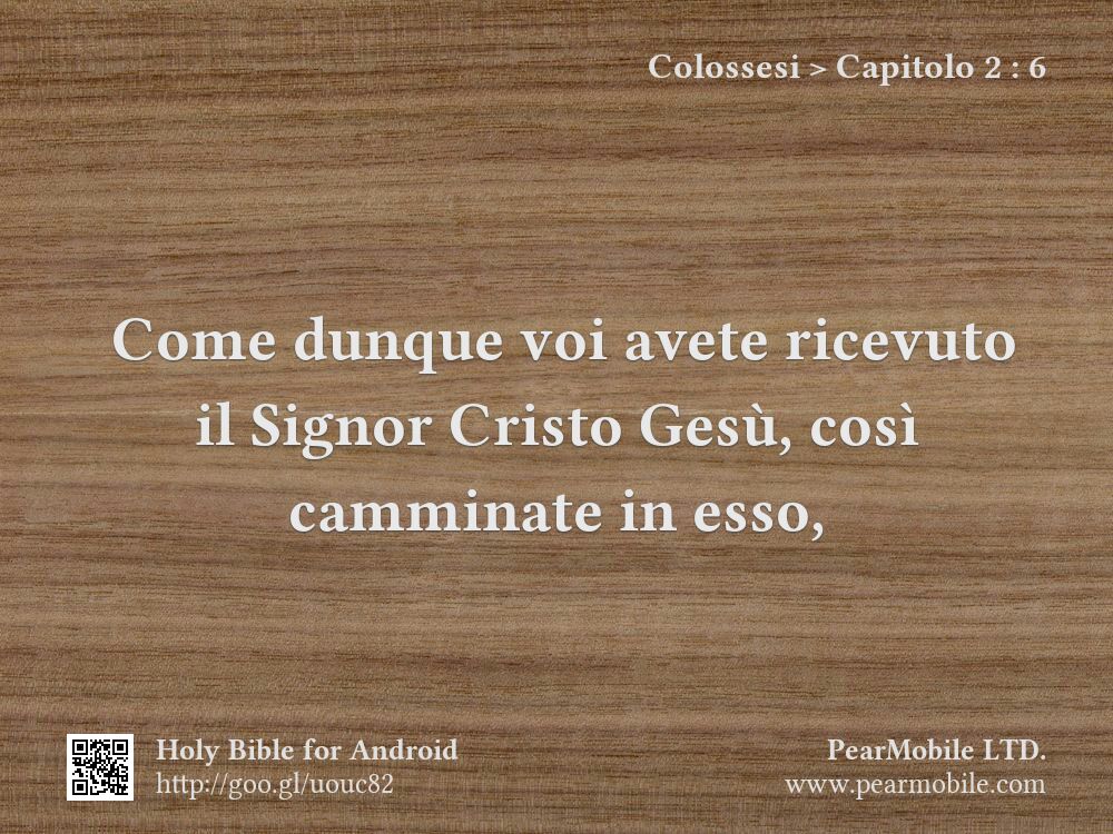 Colossesi, Capitolo 2:6